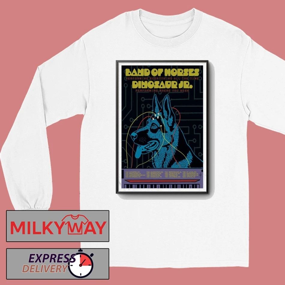 Dinosaur Jr. and Band of Horses Tour 2026 Poster shirt