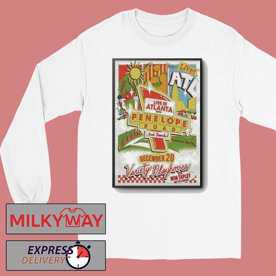 Penelope Road And Friends Dec 20 2025 Variety Playhouse in Atlanta GA Poster shirt
