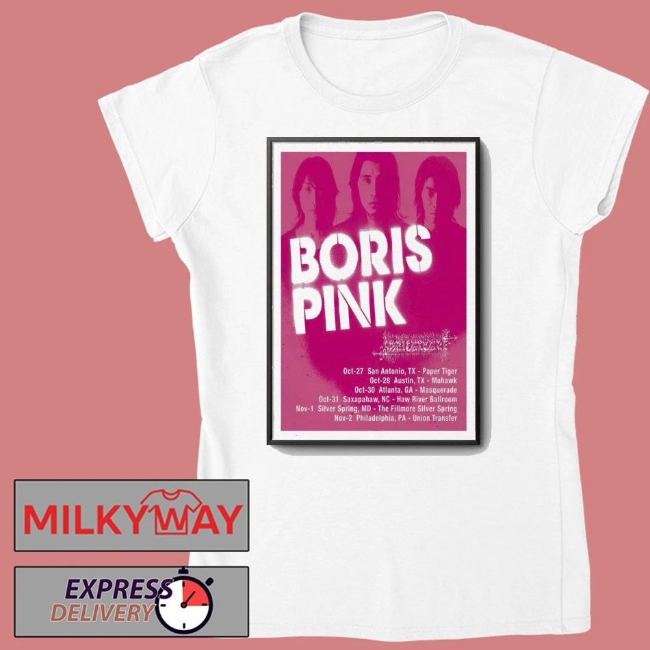 Poster Boris Pink 20th Anniversary 2025 Shows shirt