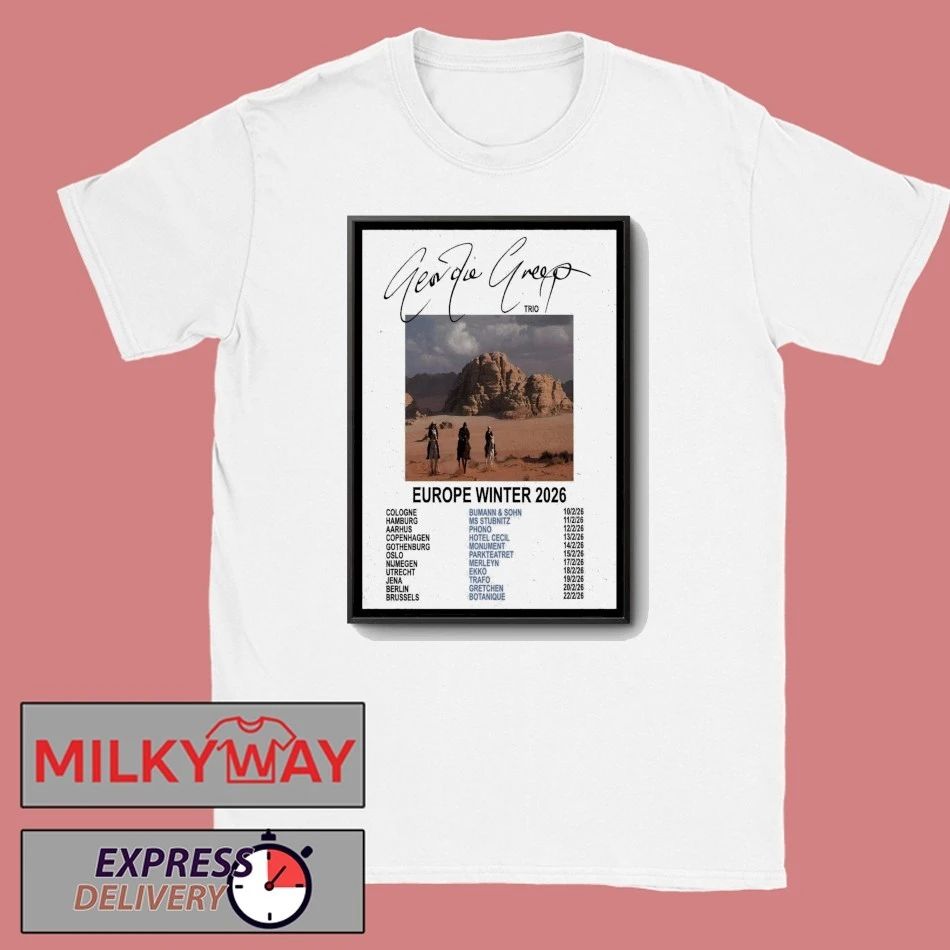 Poster Geordie Greep Tour Europe Winter 2026 shirt