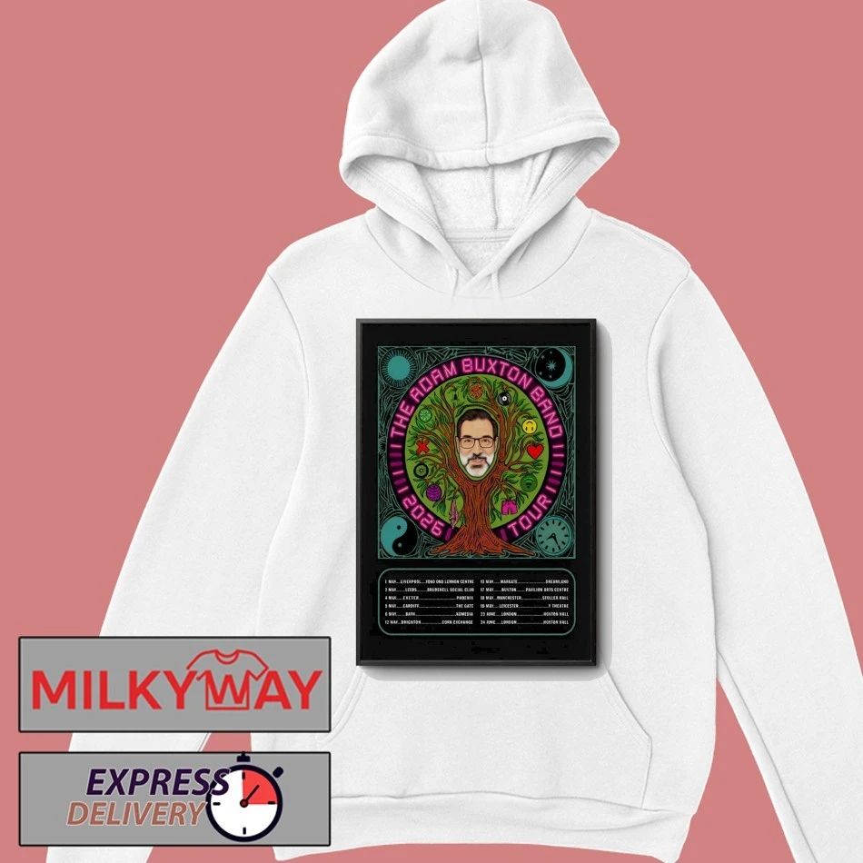 The Adam Buxton Band Tour Spring 2026 Poster shirt