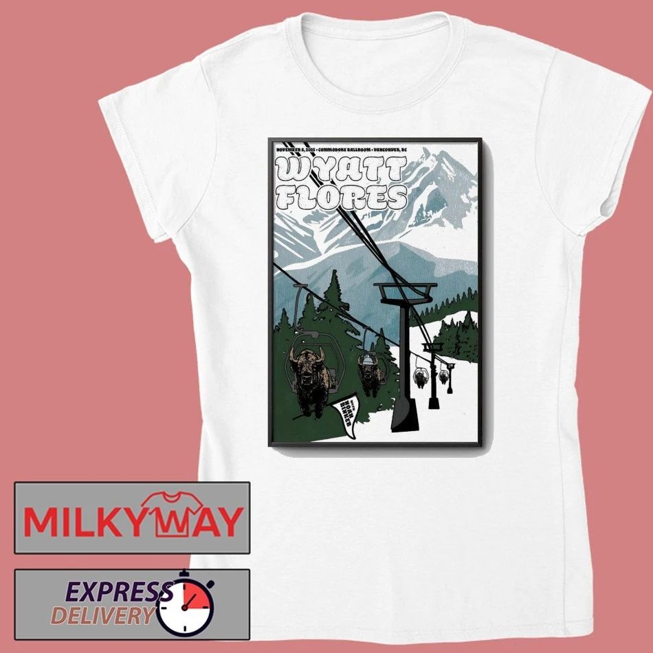 Wyatt Flores Commodore Ballroom Vancouver BC Nov 8 2025 Poster shirt