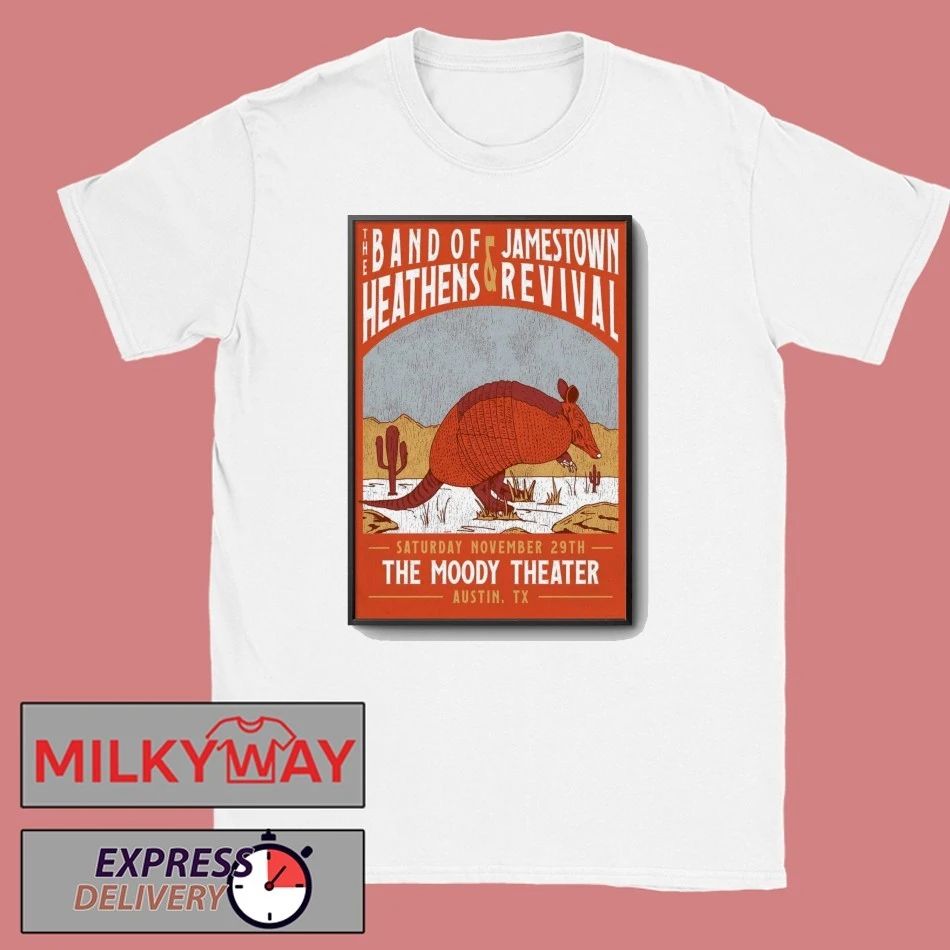 The Band Of Heathens And Jamestown Revival In Austin TX On Nov 29 2025 Poster shirt