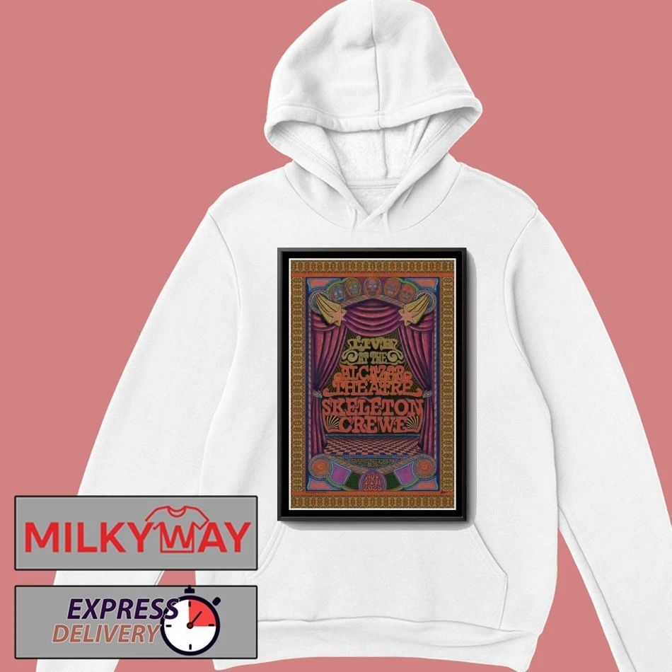 Skeleton Crewe Carpinteria California New Poster shirt