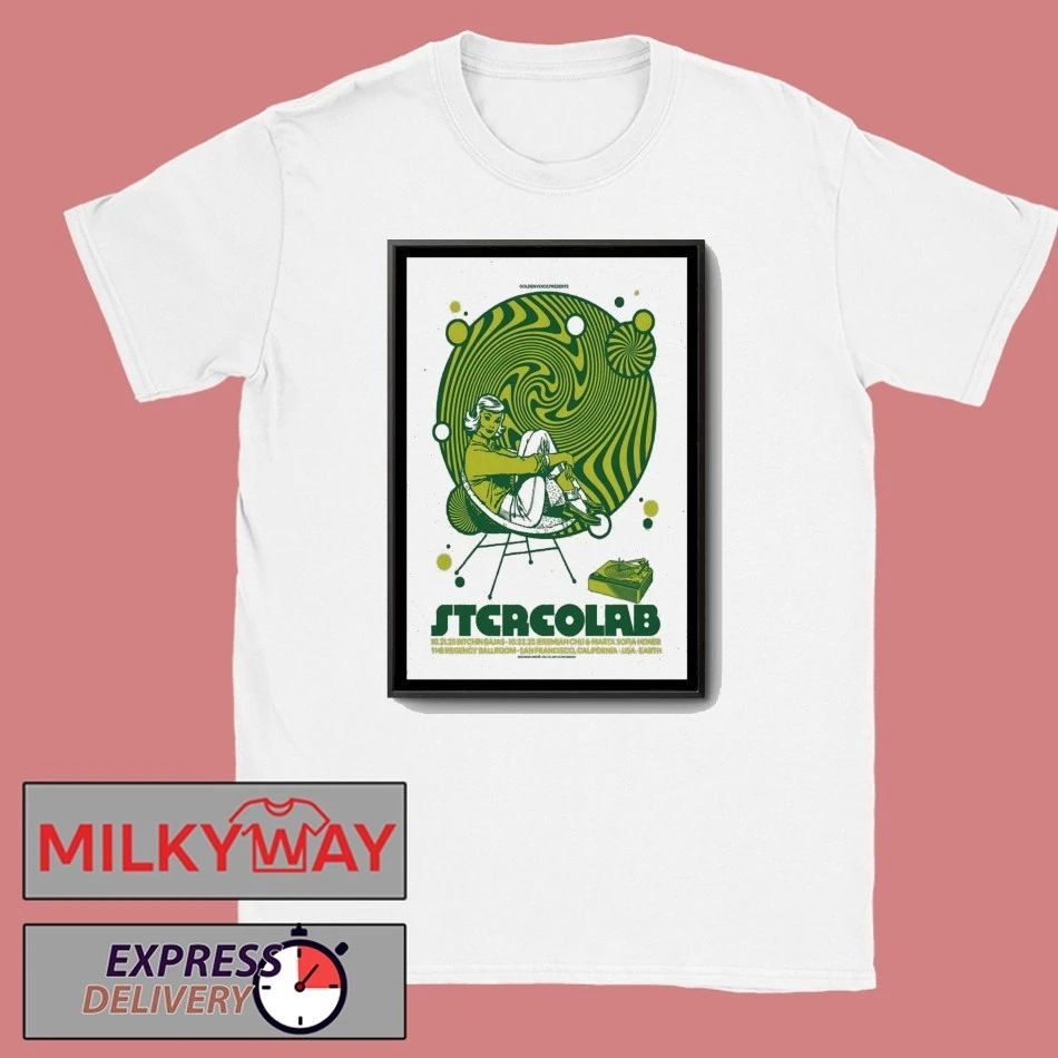 Stereolab Nov 22-23 2025 The Regency Ballroom, San Francisco Poster shirt