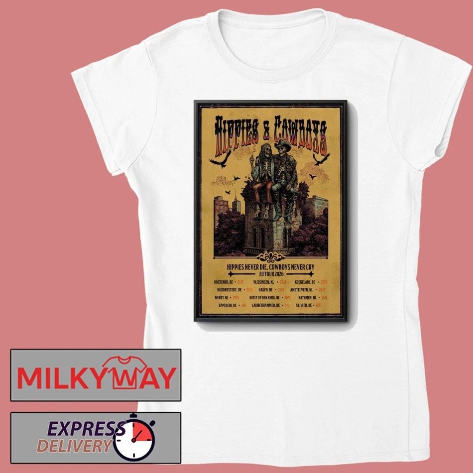 Hippies And Cowboys 2026 European Tour Poster shirt