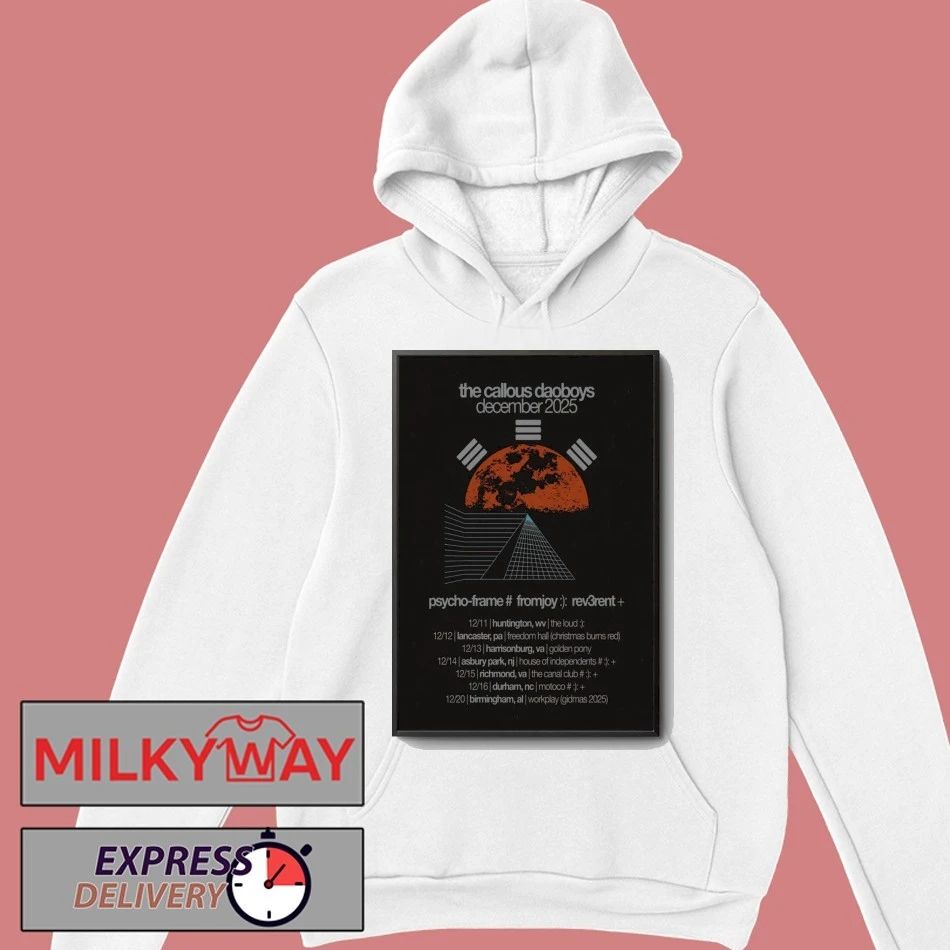 The Callous Daoboys December 2025 Tour Poster shirt