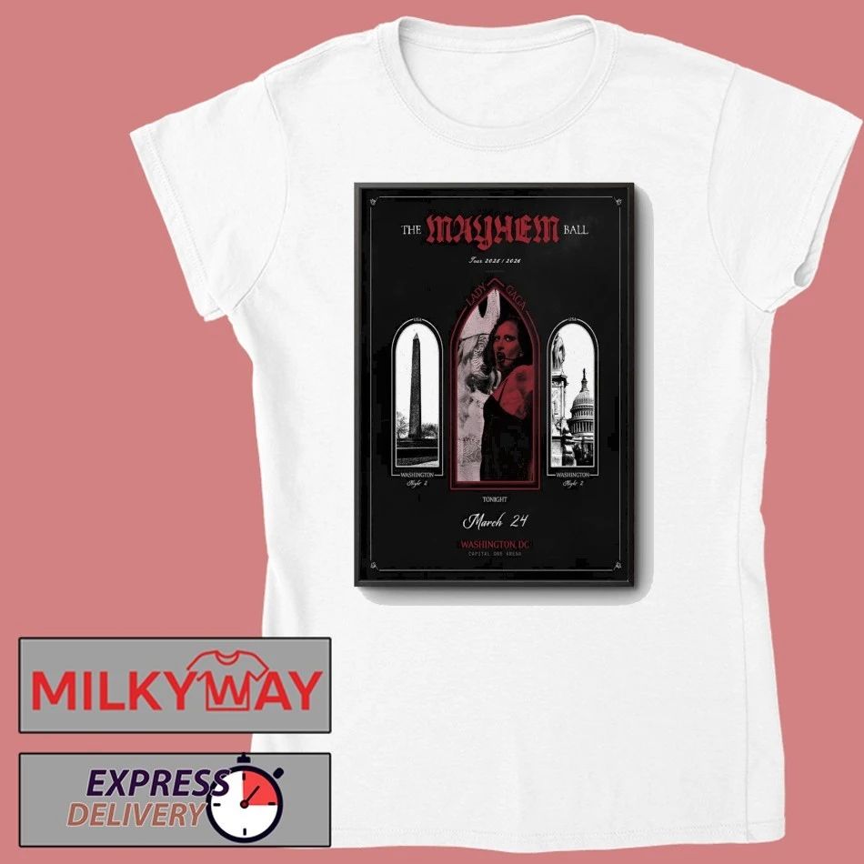 Lady Gaga March 24 2026 In Washington D.C Poster shirt