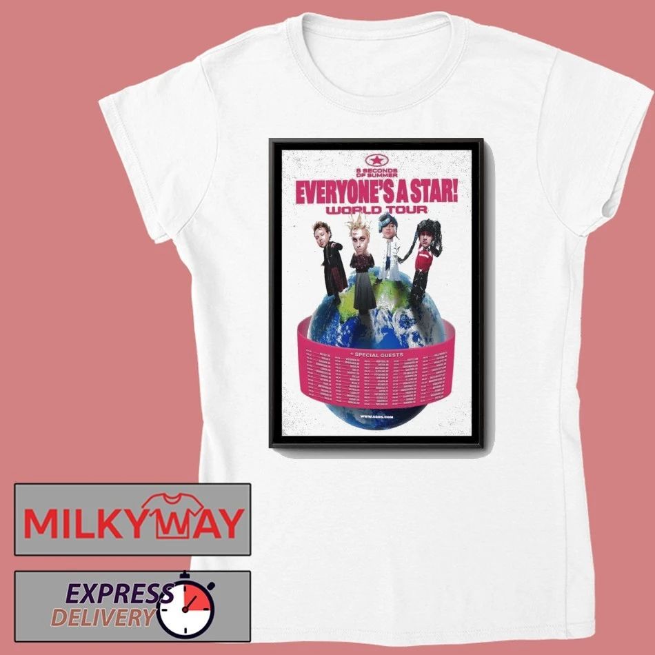 5 Seconds Of Summer Everyone’s A Star World Tour 2026 Poster shirt