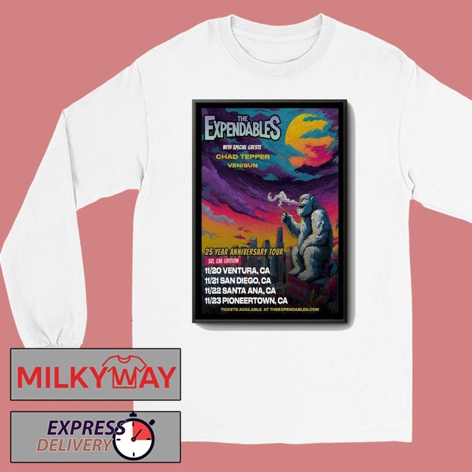 The Expendables Year Anniversary Tour 2025 Poster shirt