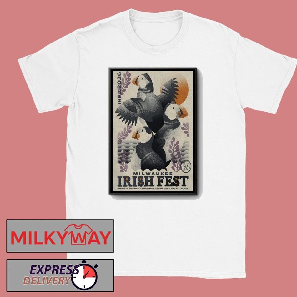 Aug 13-16 2026 Milwaukee Irish Fest In Milwaukee WI On Event Poster shirt