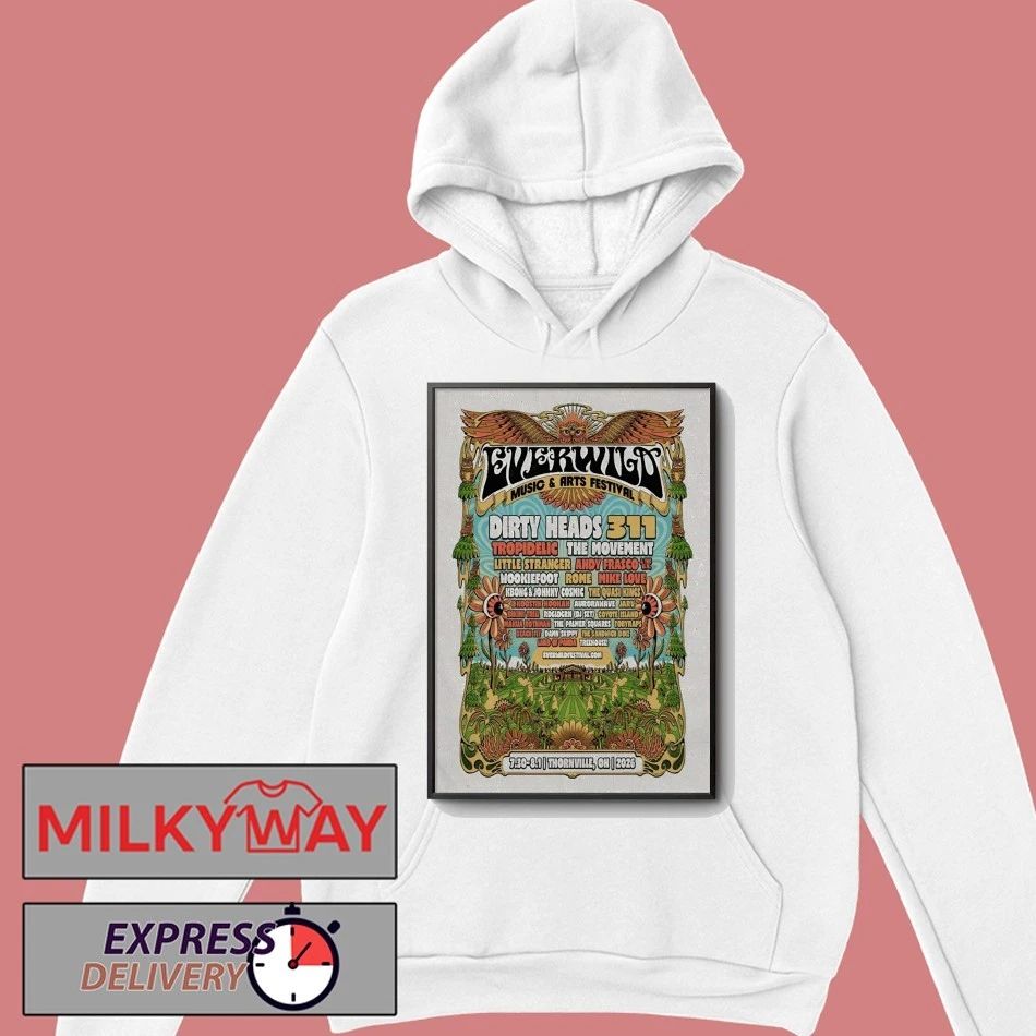 EVERWILD Music And Arts Festival Jul 30-Aug 1 2026 In Thornville OH Poster shirt
