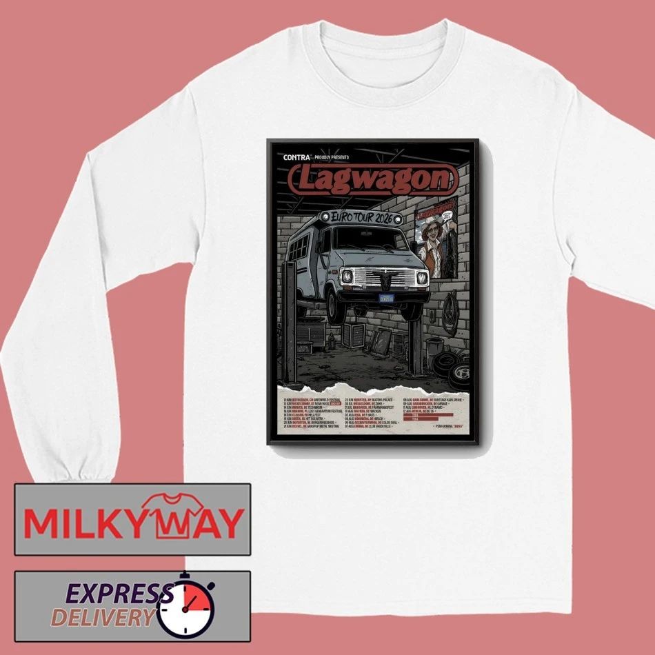 Lagwagon Tour European 2026 Poster shirt