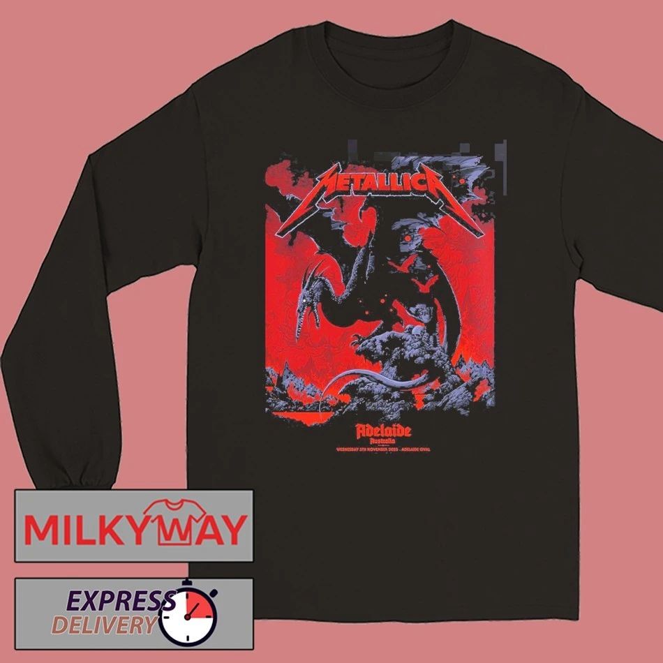 Metallica Adelaide Australia wednesday 5th november 2025 shirt