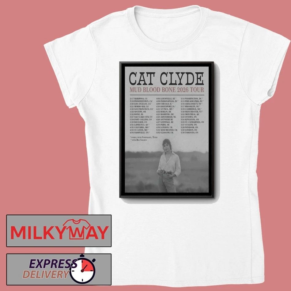 Cat Clyde Mud Blood Bone 2026 Tour Poster shirt