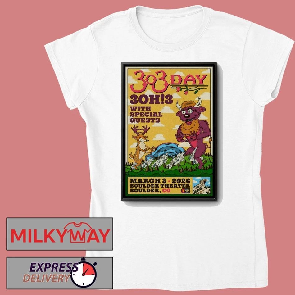3OH3 Event Boulder CO On Mar 3 2026 Poster shirt