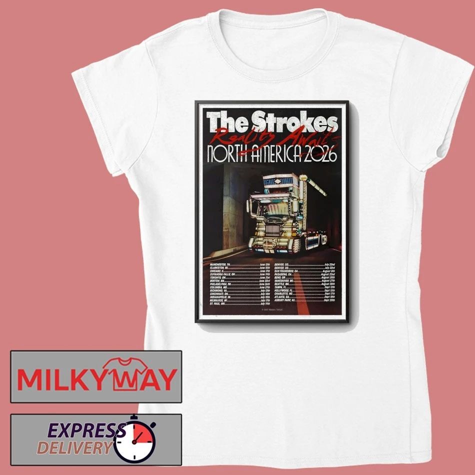 The Strokes North America 2026 Tour Poster shirt