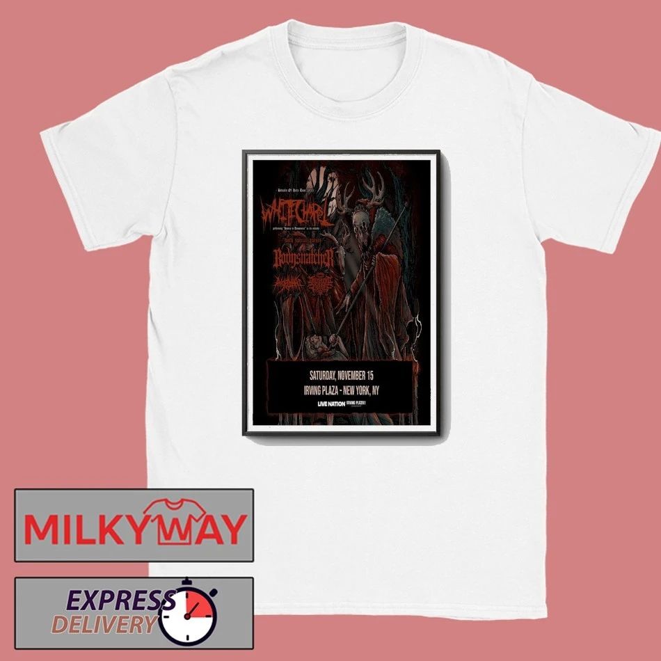 Whitechapel Fall Tour 2025 New York, NY Poster shirt