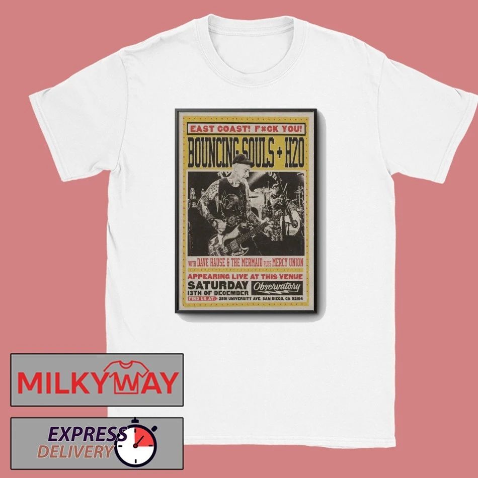 The Bouncing Souls Dec 13 2025 San Diego CA Poster shirt