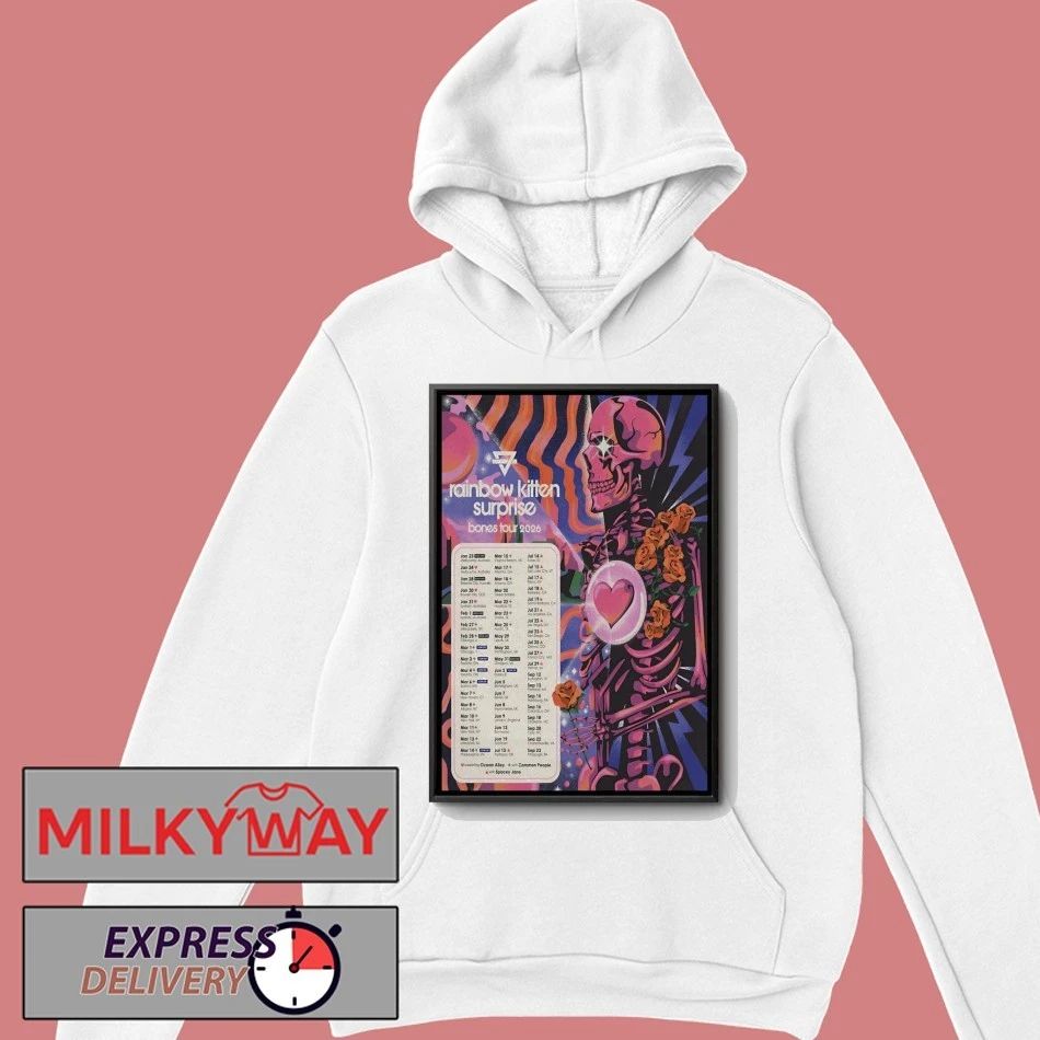 Poster Rainbow Kitten Surprise Bones Tour 26 shirt