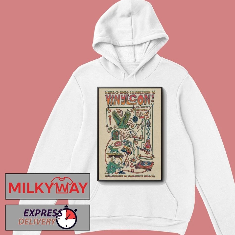 Vinylcon! Philadelphia PA 5 2-5 3 2026 Poster shirt