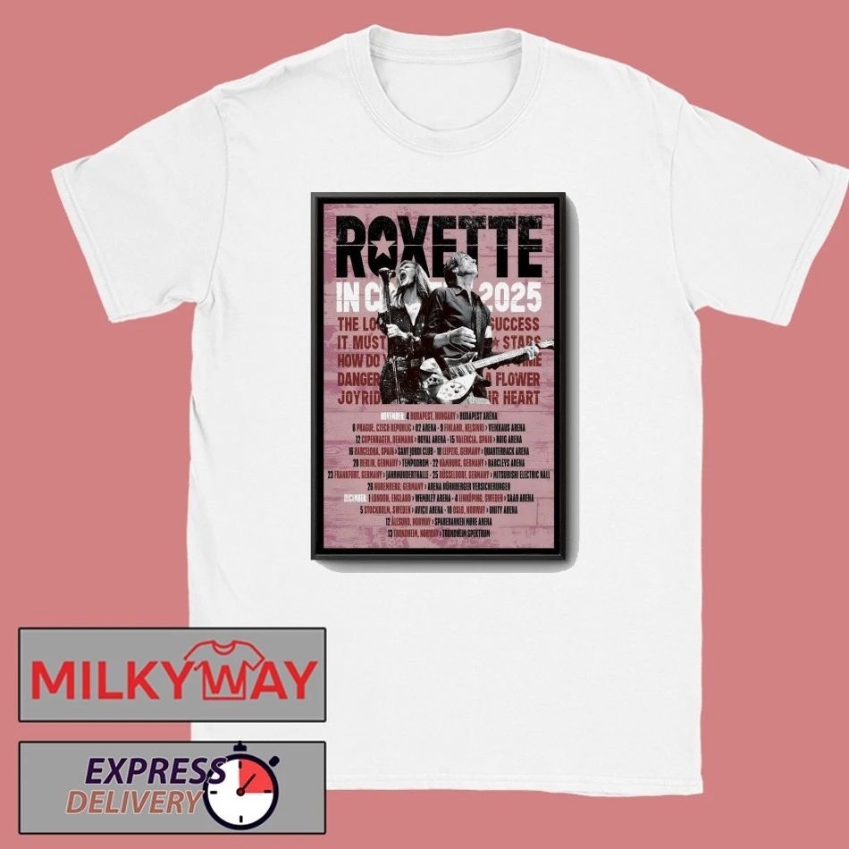 Roxette In Concert 2025 Poster shirt