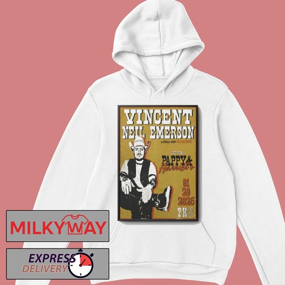 Vincent Neil Emerson Pioneertown Tour On Jan 20 2026 Poster shirt