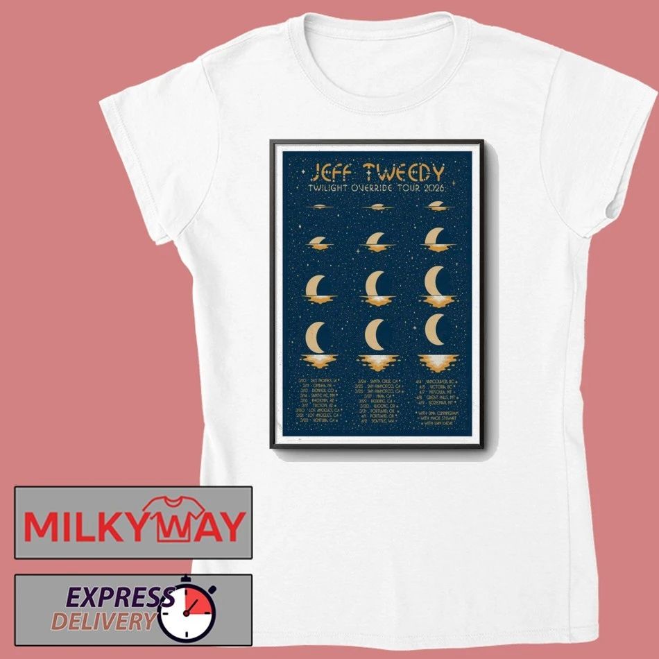 The Wilco Jeff Tweedy Twilight Override March-April 2026 Tour Poster shirt