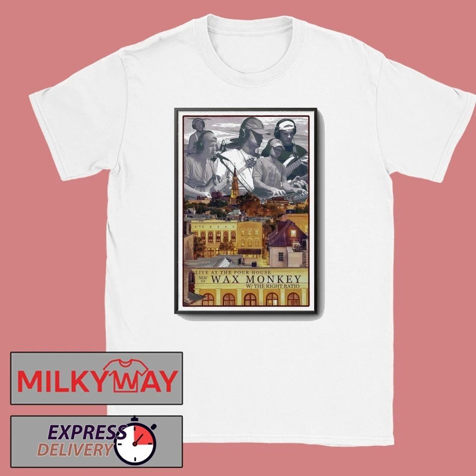 Wax Monkey Nov 22 2025 Charleston Tour Poster shirt