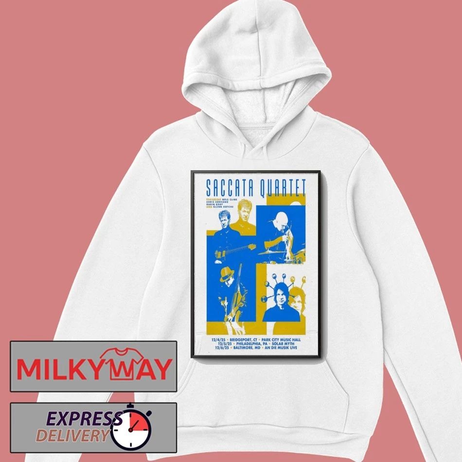 Saccata Quartet Dec 4 2025 Park City Music Hall In Bridgeport CT Poster shirt
