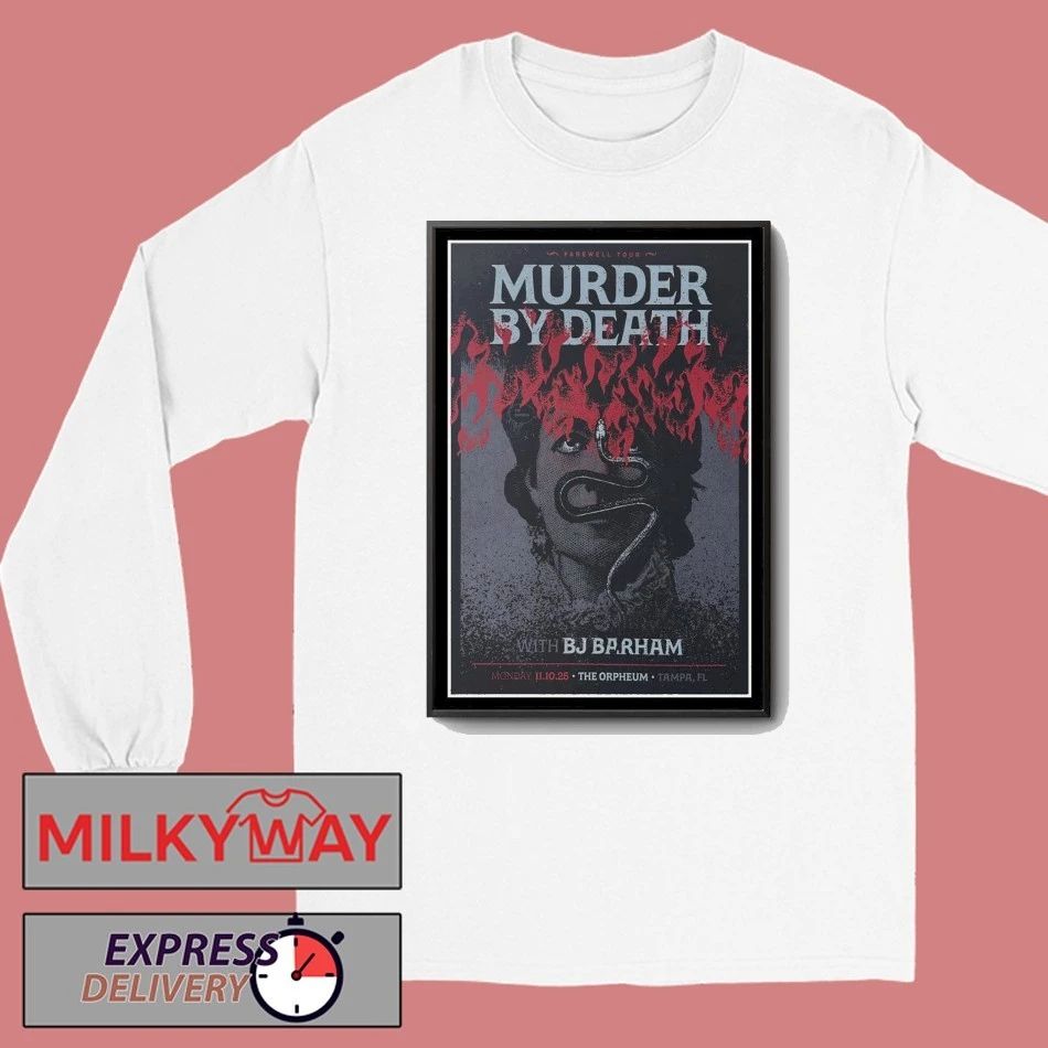 Murder By Death Tampa, FL Nov 10 2025 Poster shirt