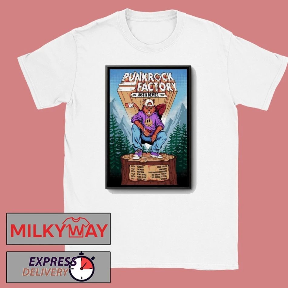 Punk Rock Factory The Justin Beaver Tour 2026 Poster shirt