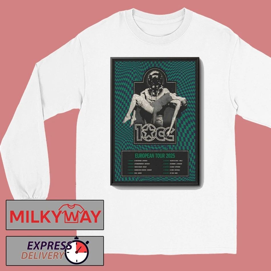 Poster 10cc European 2025 Shows shirt