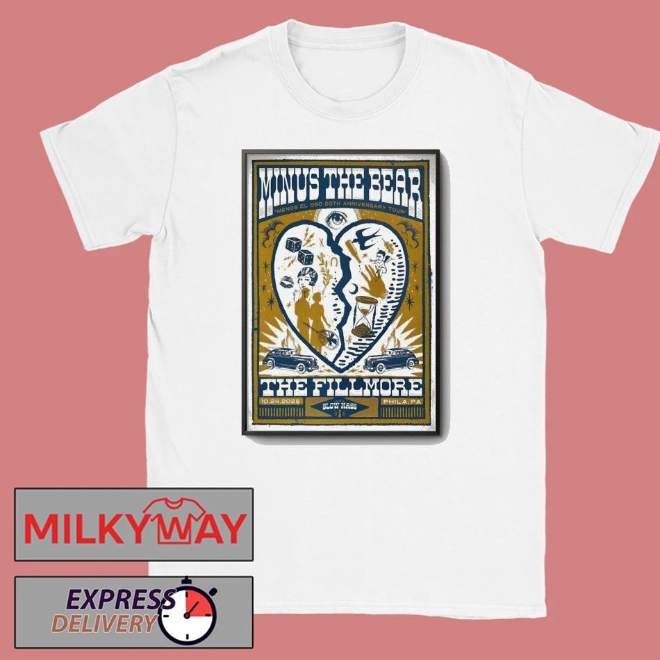 Minus The Bear Oct 24 2025 The Fillmore Philadelphia PA Poster shirt