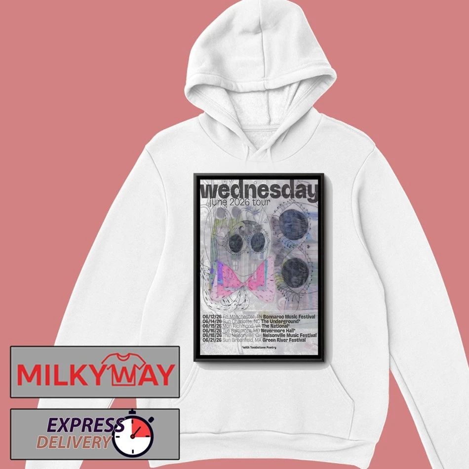 Wednesday Tour June 2026 Poster shirt