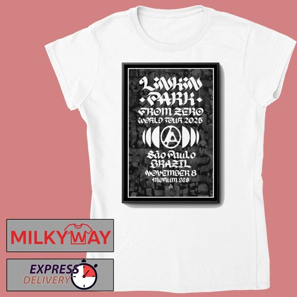 Linkin Park Morumbi Stadium São Paulo, Brazil Nov 8 2025 Poster shirt