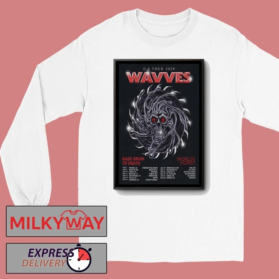 Wavves US Tour 2026 Poster shirt