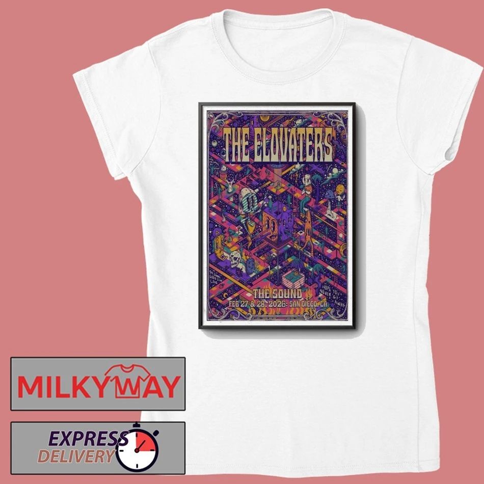 Poster The Elovaters San Diego Feb 28 2026 shirt