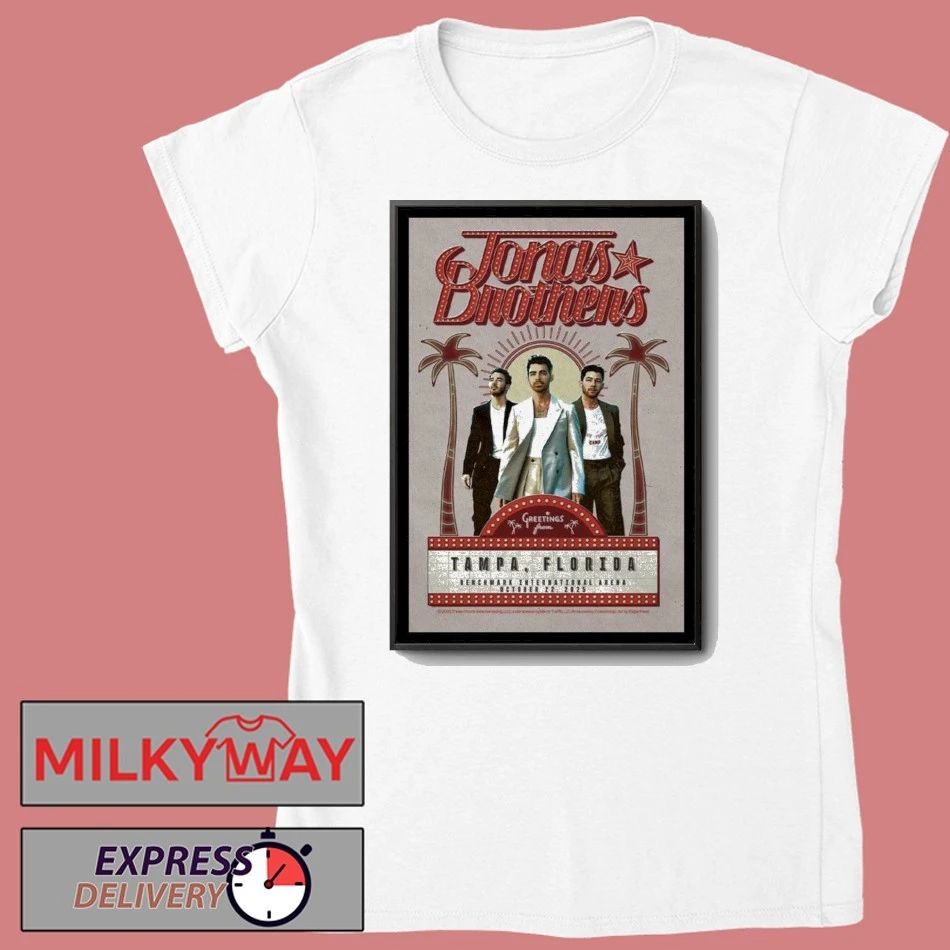 Jonas Brothers October 22 2025 Amalie Arena, Tampa, FL Poster shirt