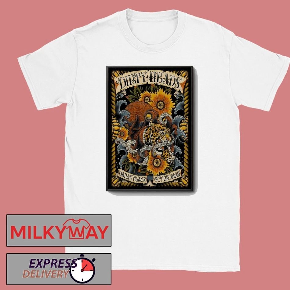 Dirty Heads Oct 23 2025 Daily’s Place in Jacksonville FL Poster shirt