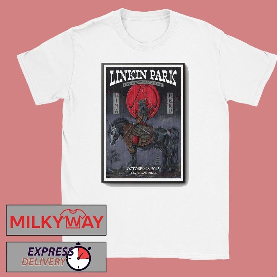 Linkin Park concert Lima, Estadio San Marcos, Oct 28 2025 Poster shirt