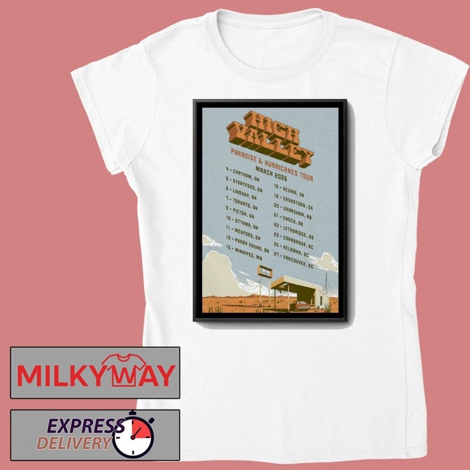 High Valley Paradise Hurricanes March 2026 Poster shirt