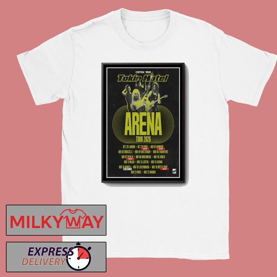 Tokio Hotel Arena 2026 Tour Poster shirt