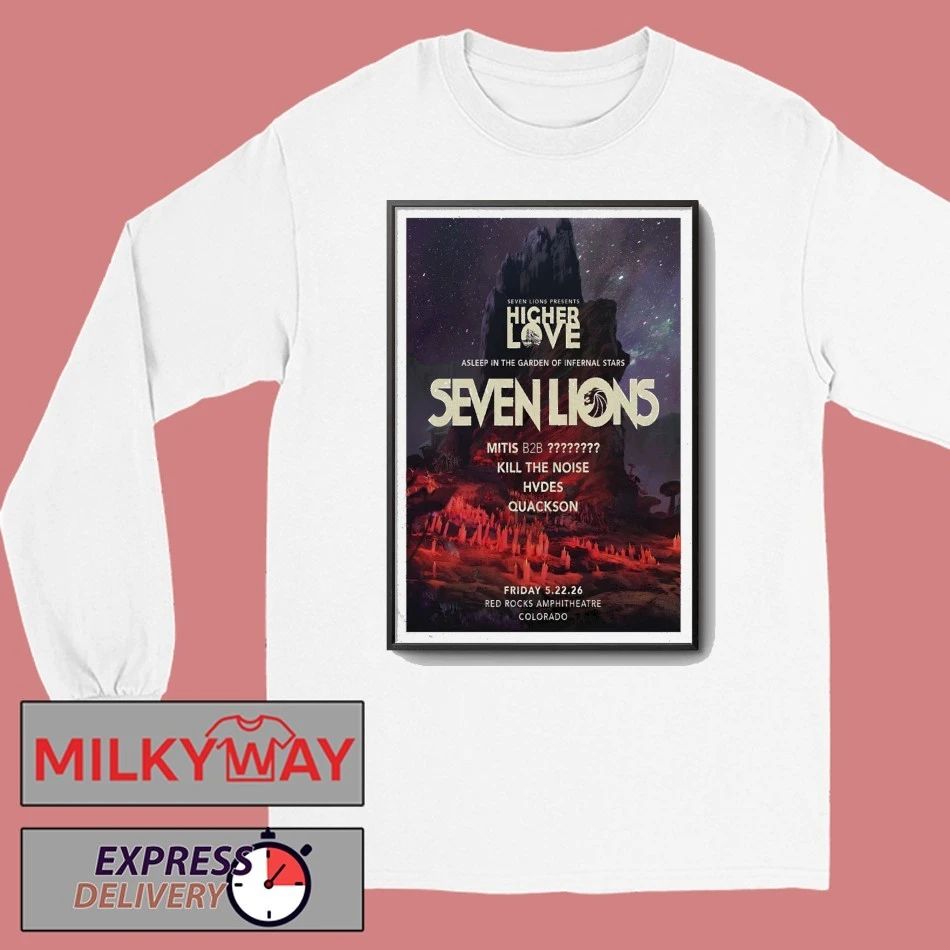 Seven Lions Fall Tour 2026 Red Rocks Park Poster New shirt