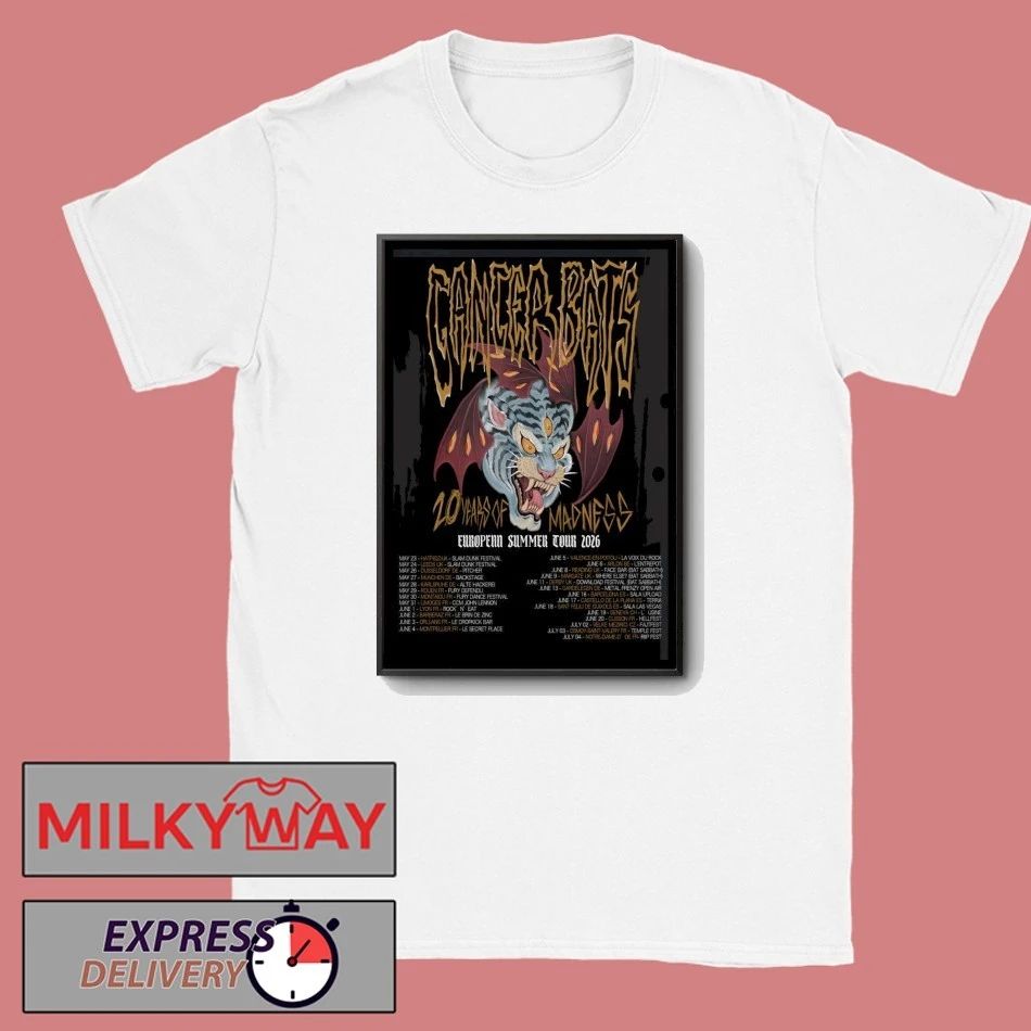 Cancer Bats Summer Tour EU 2026 Poster shirt