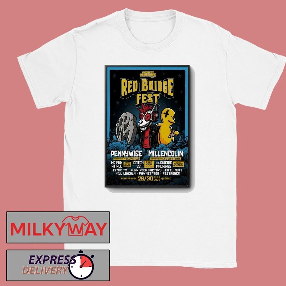 Red Bridge Fest Québec On May 29-30 2026 Poster shirt