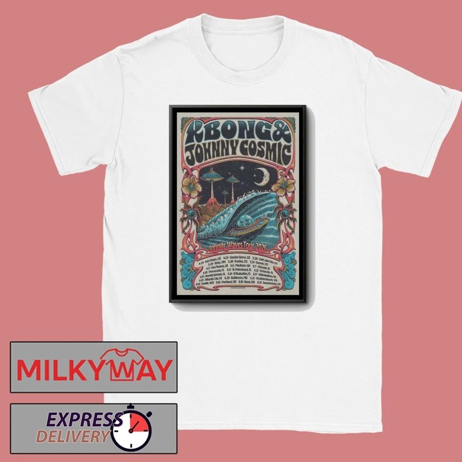 KBong And And Johnny Cosmic Tour Infinite Waves 2026 Poster shirt