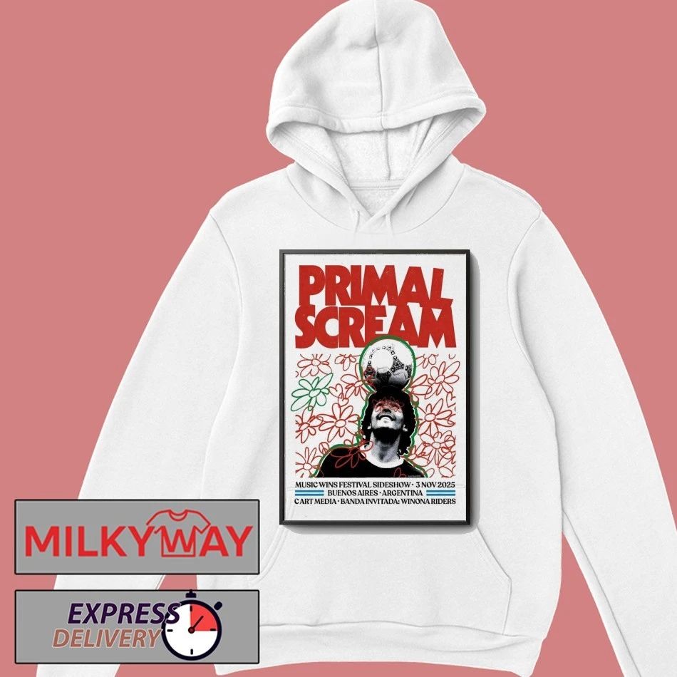 Primal Scream Nov 3 2025 Music Wins Festival Buenos Aires Argentina Poster shirt