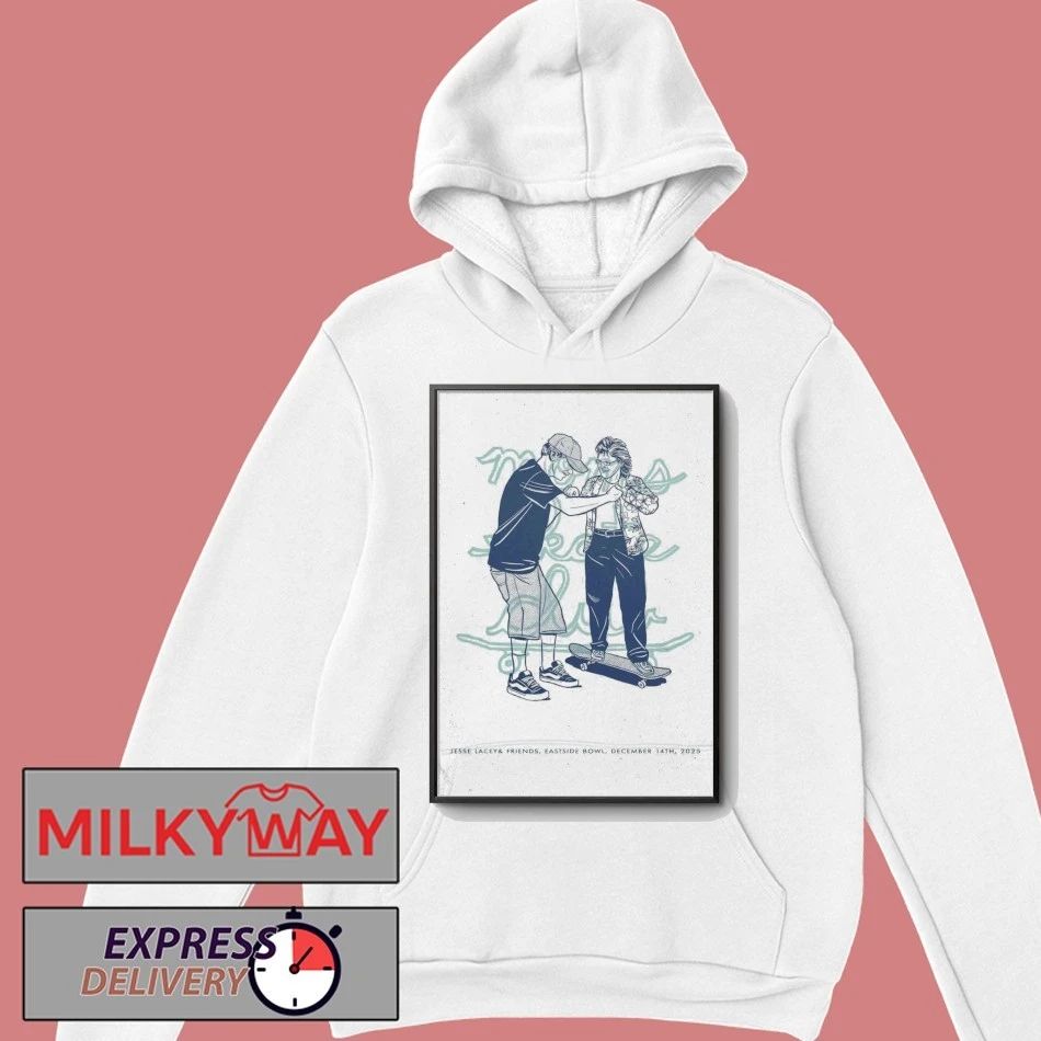 Moms Skate Club Jesse Lacey & Friends Eastside Bowl Dec 14 2025 Poster shirt