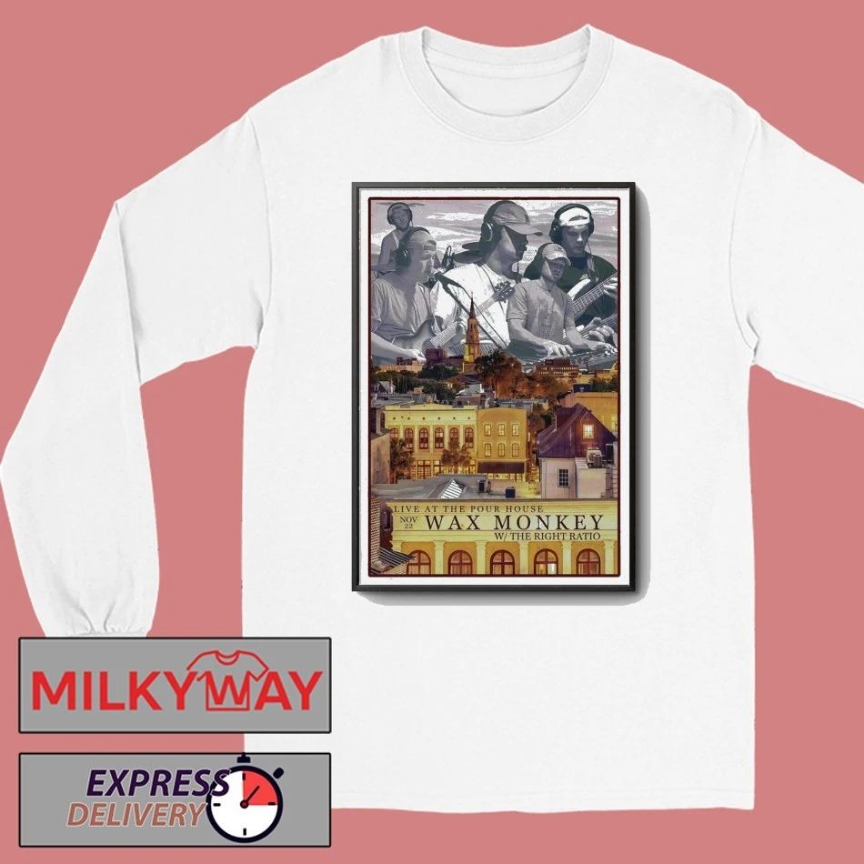 Wax Monkey Nov 22 2025 Charleston Tour Poster shirt
